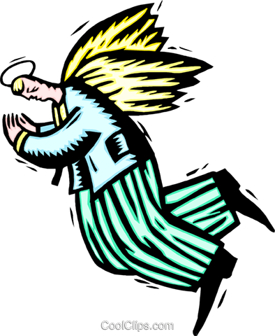 Business Angel Royalty Free Vector Clip Art Illustration - Business Angel Royalty Free Vector Clip Art Illustration (394x480)