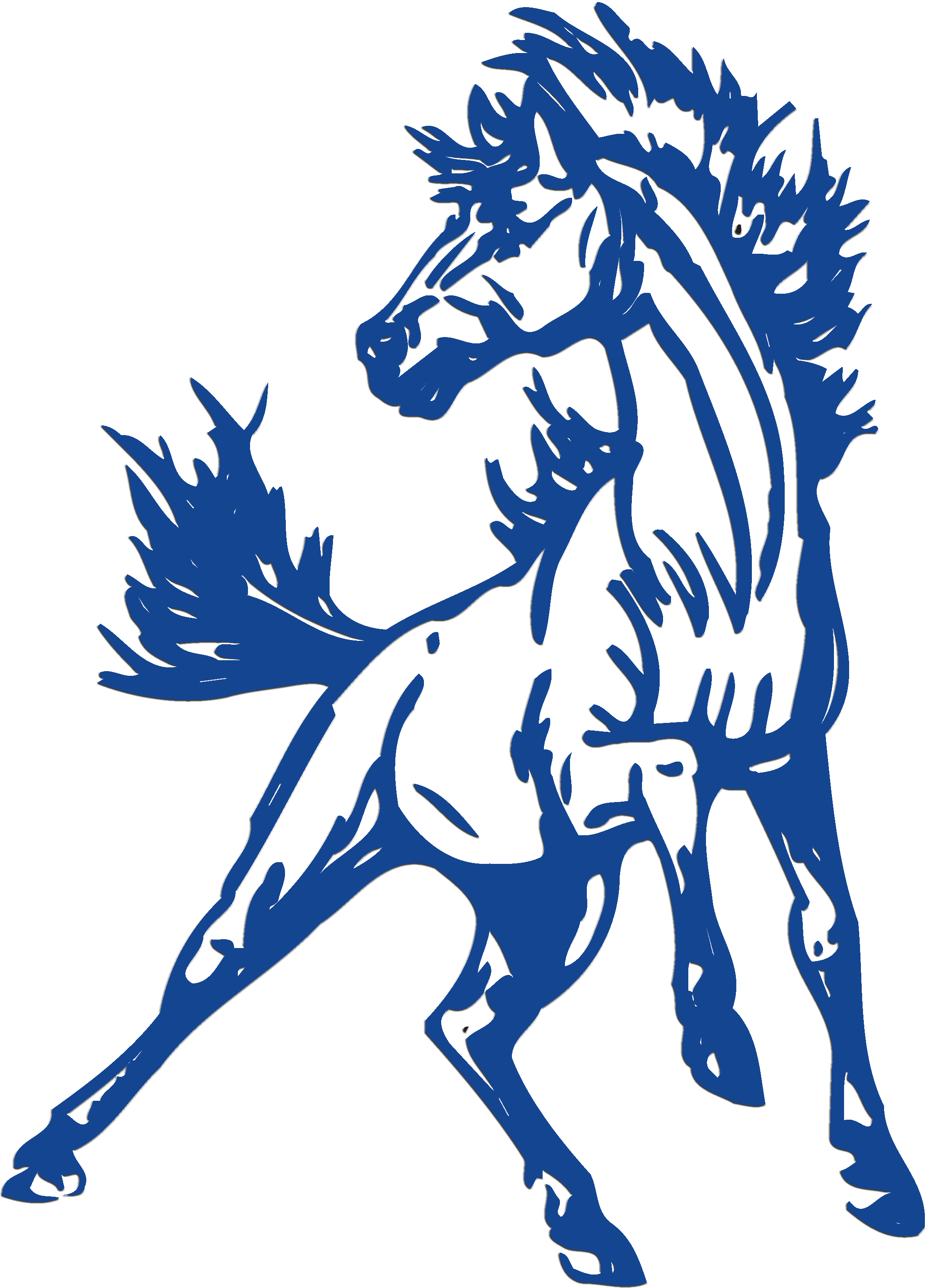 Stallion Clipart Mustang Logo - John Jay High School Mustangs (2212x3069)