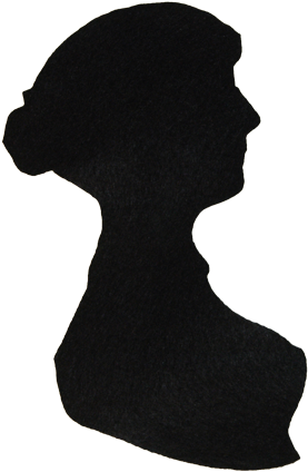 Lumenaris Products Felt Ornaments Jane Austen Cameo - Jane Austen Silhouette Cut Out (356x500)