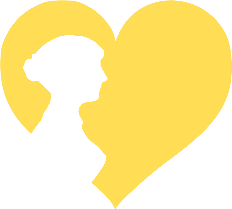 Women In Red Logo - Love (848x768)