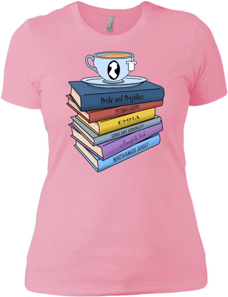 Tea And Books Ladies' Boyfriend Tshirt Roblox T Shirt (1024x1024) Png Clipart Download