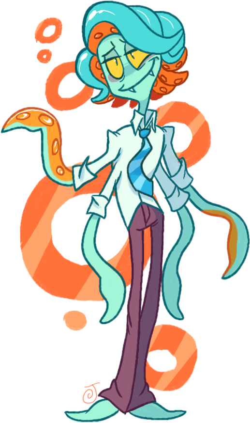 [at] You Octopi My Thoughts By Janegumball - Illustration (700x900)