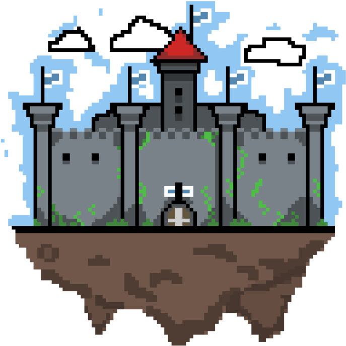 Pixel Castle By Painted-thoughts - Pixel Castle (894x894)