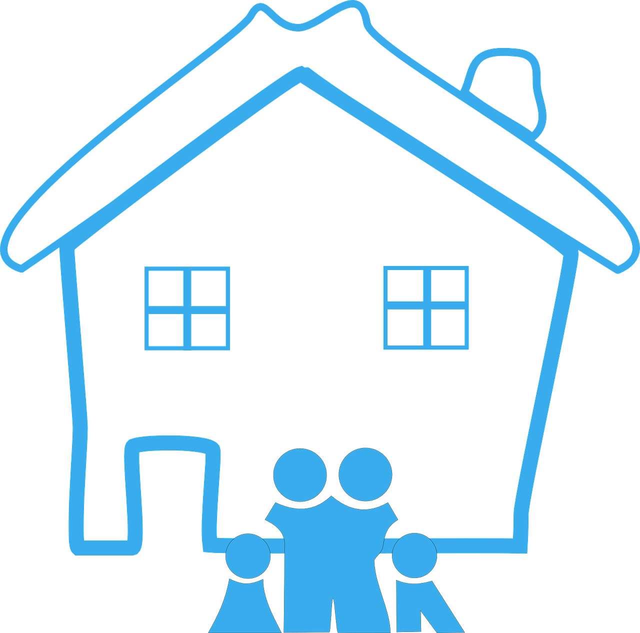 Six Home Improvement Projects That Will Increase Your - Family Home Clipart (1280x1266)