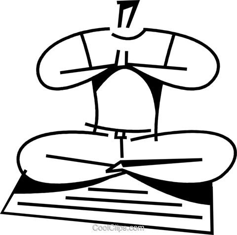 Man Doing Yoga Royalty Free Vector Clip Art Illustration - Man Doing Yoga Royalty Free Vector Clip Art Illustration (480x476)