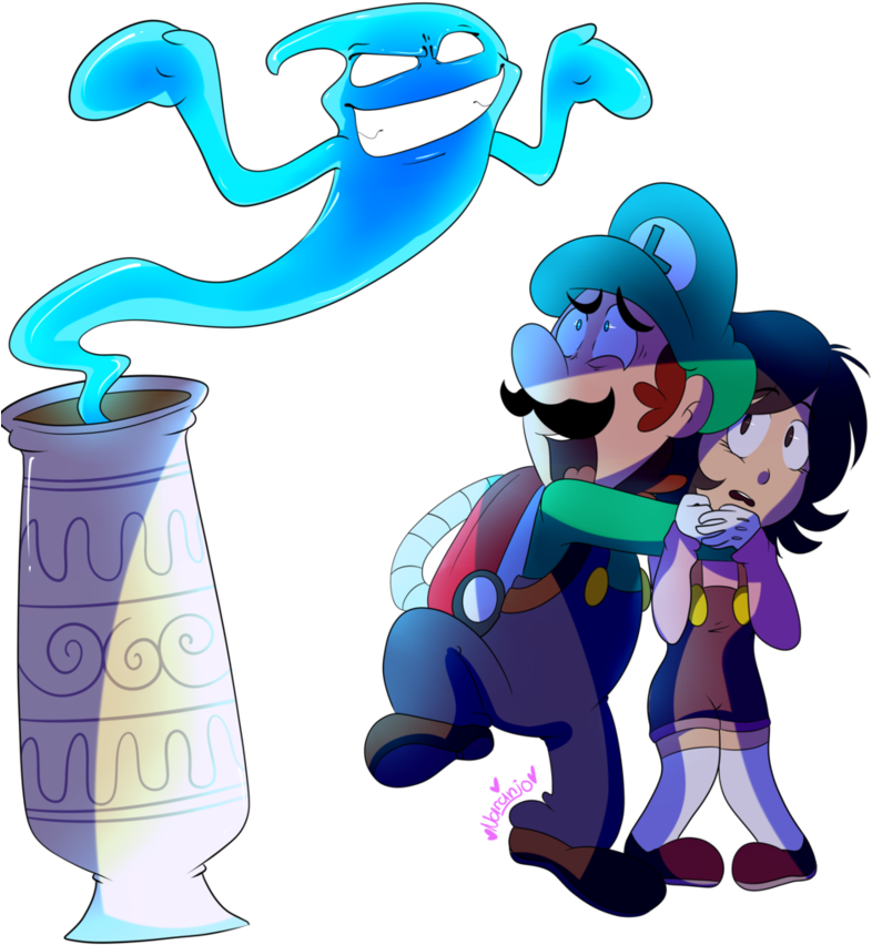 Dm Luigi And Mary By Marynaranjo - Cartoon (857x931)