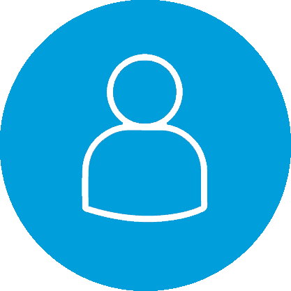 Delegate Registration - Blue Help Icon (417x417)