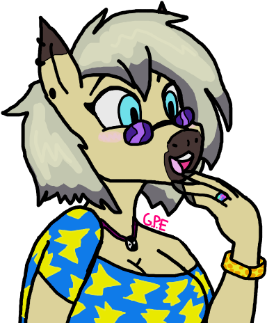 Mary The 90's Anthro Mare - Cartoon (404x466)