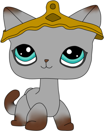 Lps Kitten Drawings - Lps Short Hair Cat Png (379x450)