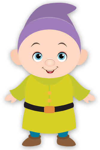 Snow White Seven Dwarfs Dopey Los Siete Enanitos - Snow White Dwarfs Cute (500x500)