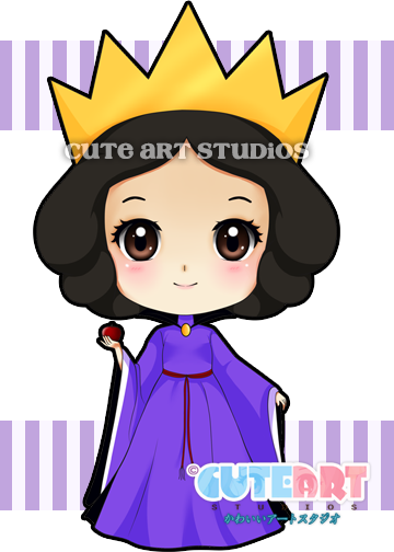 Snow White Clipart Wicked Queen - Cute Evil Queen (360x504)