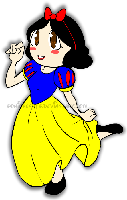 Snow White Chibi By Sonichearts On Deviantart - Snow White Chibi By Sonichearts On Deviantart (550x700)