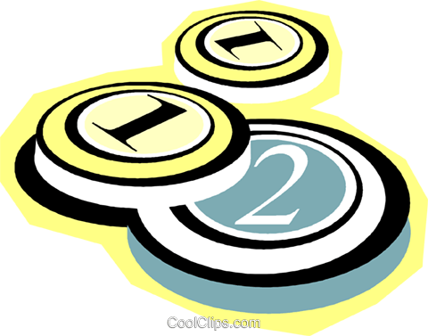 Gambling Chips Or Markers Royalty Free Vector Clip - Circle (480x377)