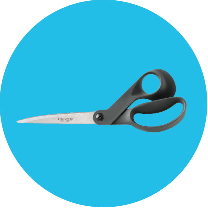 Clean N Sharp Scissors, Free For Life - Circle (417x417)