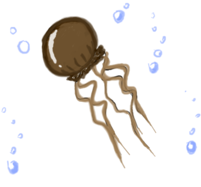 Chocolate Jellyfish By Leyzy - Illustration (554x415)