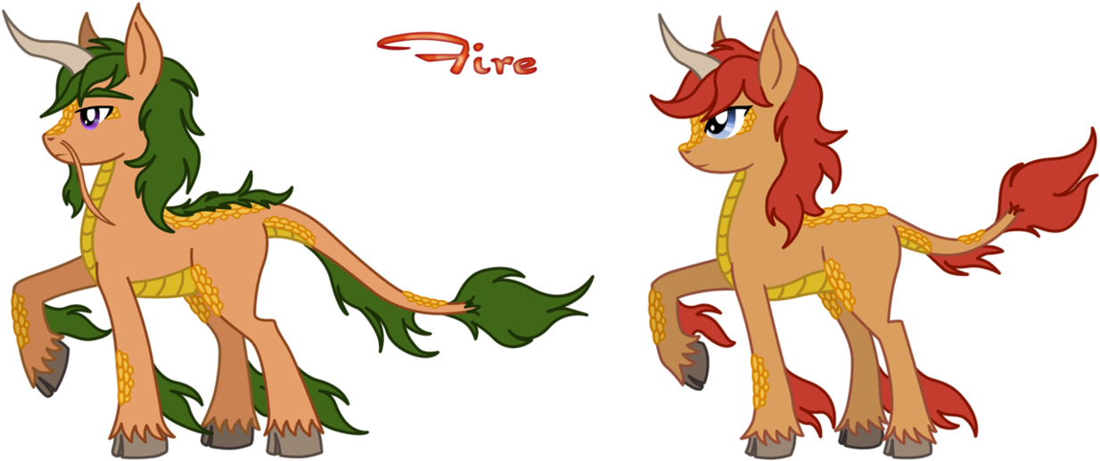 Fire Qilin By Saturngrl - My Little Pony Qilin (1382x578)