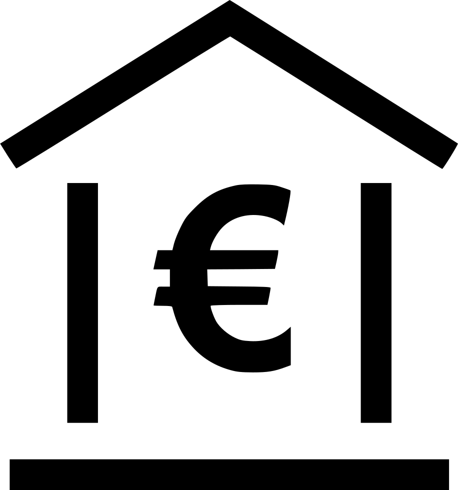 Online Home Bank Loan Euro Sign Comments - Bank Account Icon Euro (916x980)