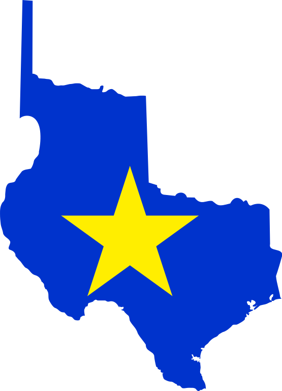 Flag-map Of Texas - Flag Map Of Texas (740x1024)