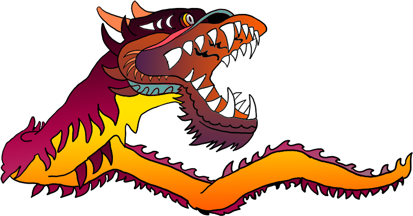 Chinese Blue Dragon - Chinese Dragon Cartoon Png (886x513)