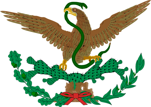 Coat Of Arms Of Mexico - Mexico Coat Of Arms (500x353)