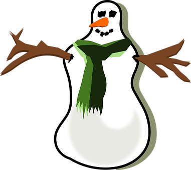 Snowman, Xmas, Winter, Christmas, Snow - Winter (381x340)
