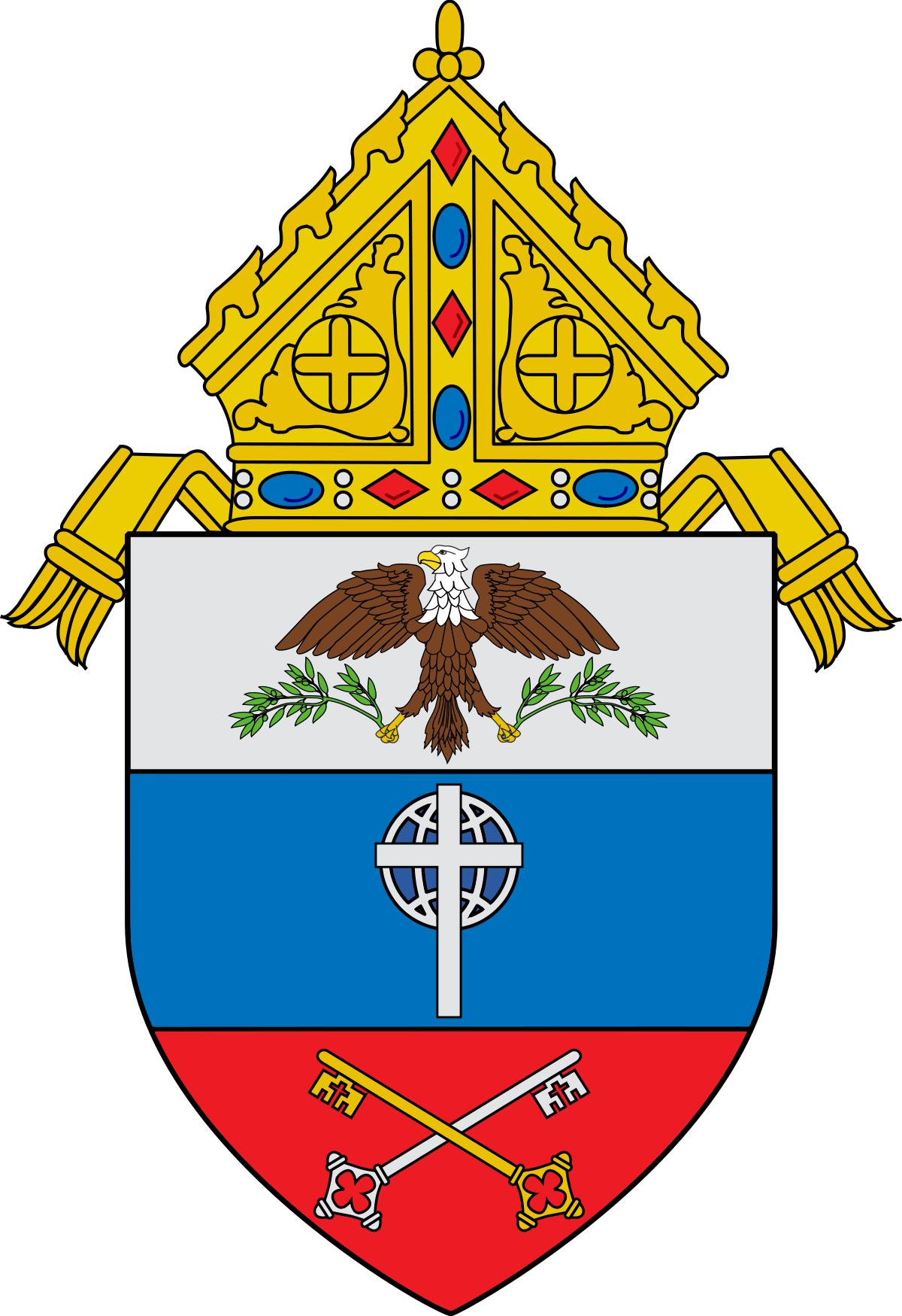 Coat Of Arms Of The Archdiocese Of Detroit (1200x1749)