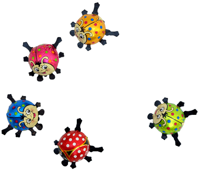 Milk Chocolate Lady Bugs - Illustration (404x345)