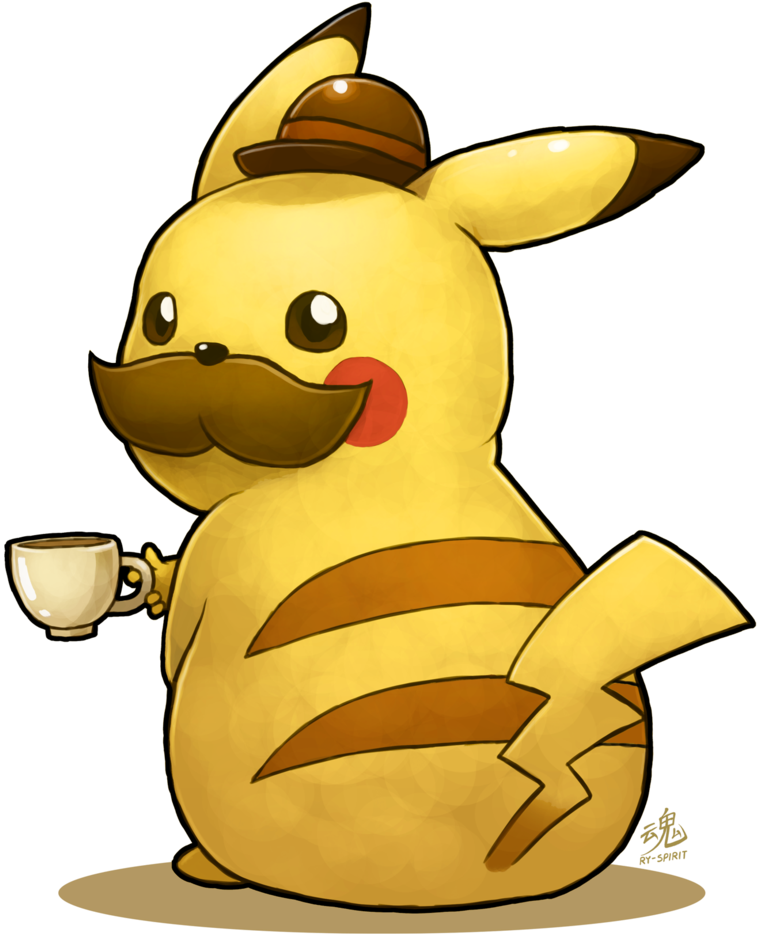 Classy Pikachu - Pikachu Gentleman (800x956)