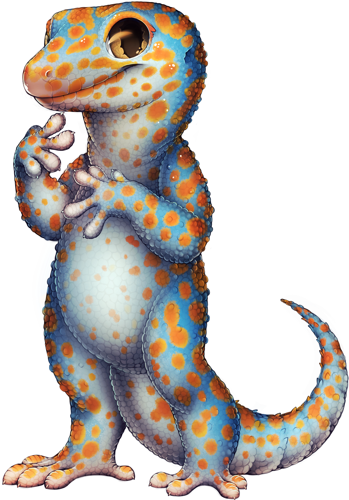 Gecko Clipart Tokay Gecko - Transparent Gecko (1298x1769)