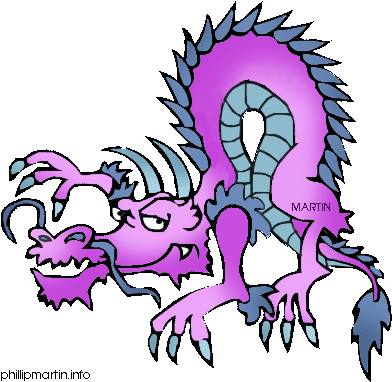 Dragon Clipart Black And White Clipart Panda Free Clipart - Philip Martin Clipart Dragon (430x398)