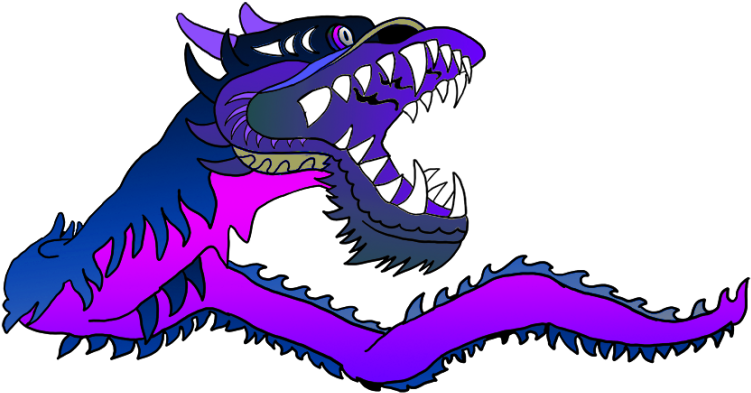 Pin Purple Dragon Clipart - Purple Chinese Dragon (800x463)