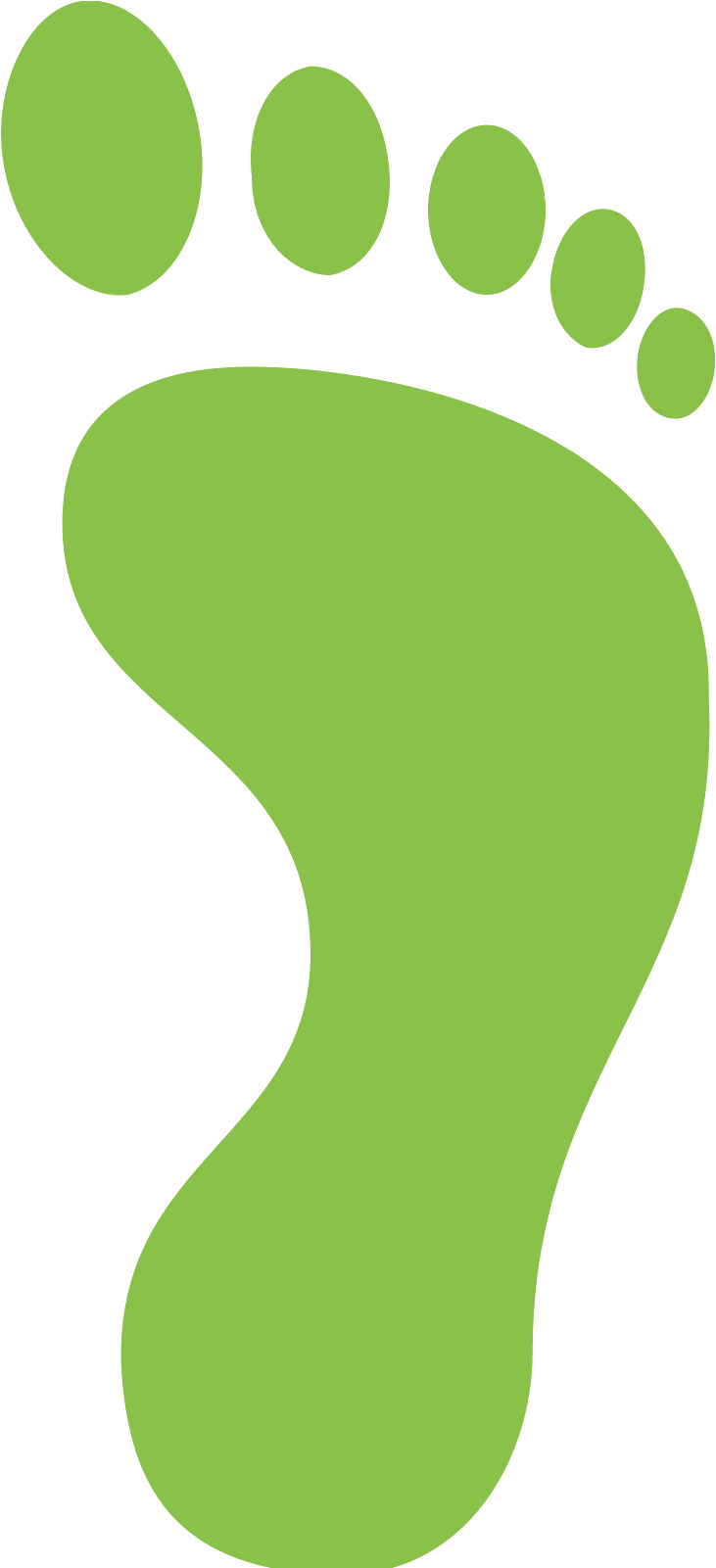 Baby Feet Print Png Download - Footprint Icon Green Png (1600x1600)