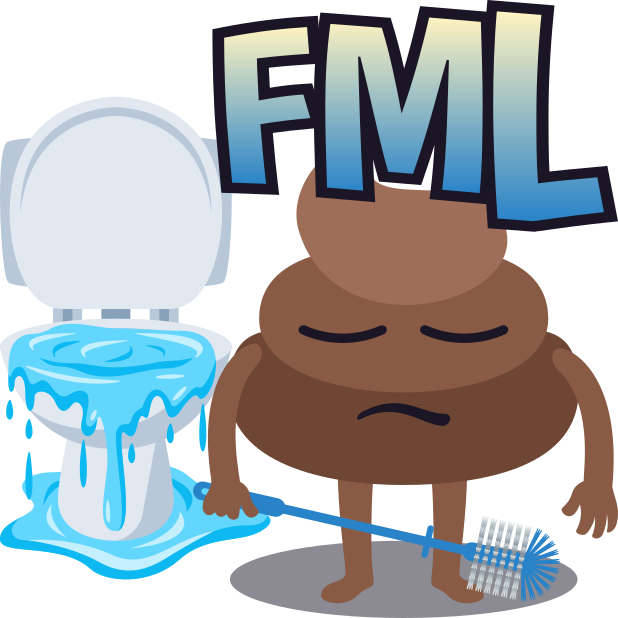 Stickers By Emojione Messages Sticker-8 - Emoji Turd Fml 16 Oz Stainless Steel Travel Mug (618x618)