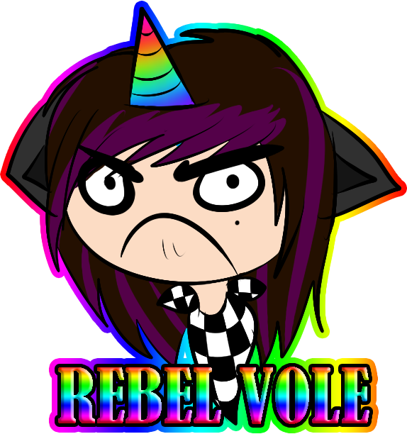 [id] Rebel Vole By Siritheunicorn - Cartoon (574x612)
