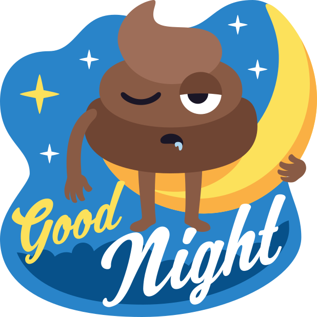 Stickers By Emojione Messages Sticker-10 - Emoji Poop Good Night 11 Oz Ceramic Mug (618x618)