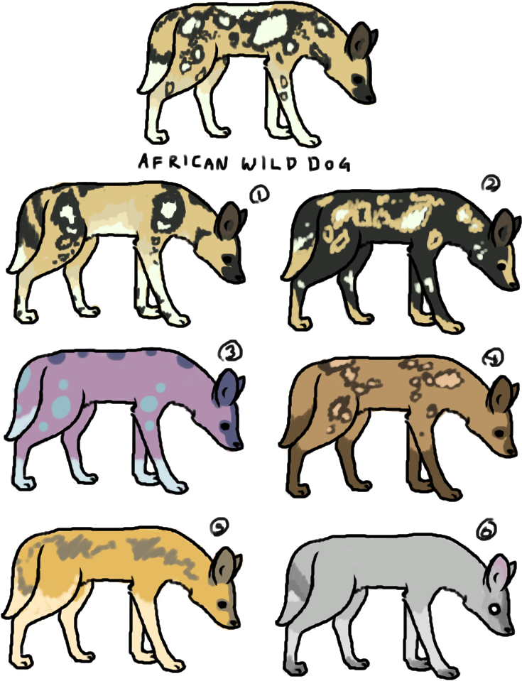 One Point African Wild Dog Adoptables By Lnconvenient - One Point African Wild Dog Adoptables By Lnconvenient (750x1000)