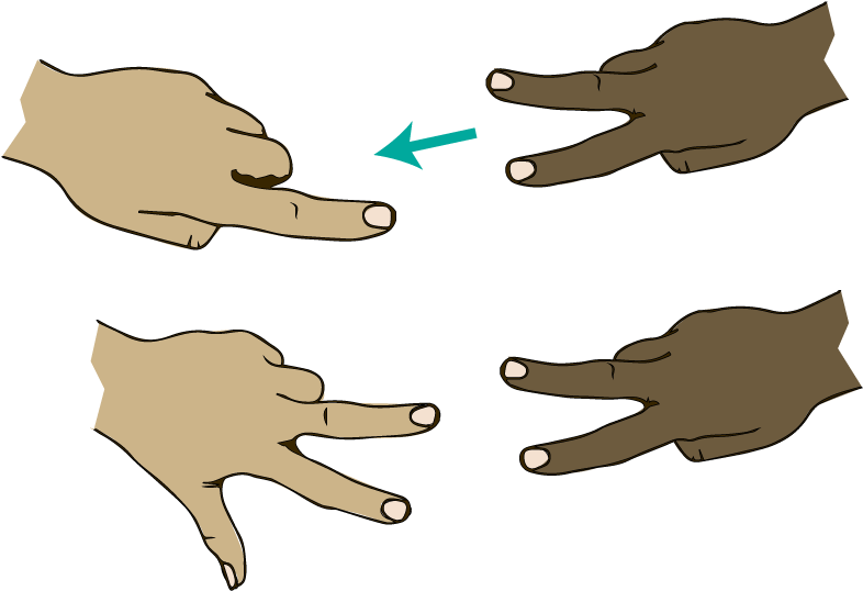 When A Two Points Hand Taps A One Point Hand, That - When A Two Points Hand Taps A One Point Hand, That (800x552)