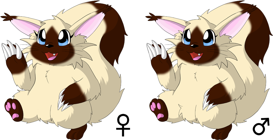 Chocolate Point Skibby By Million Mons Project - Cartoon (1000x500)