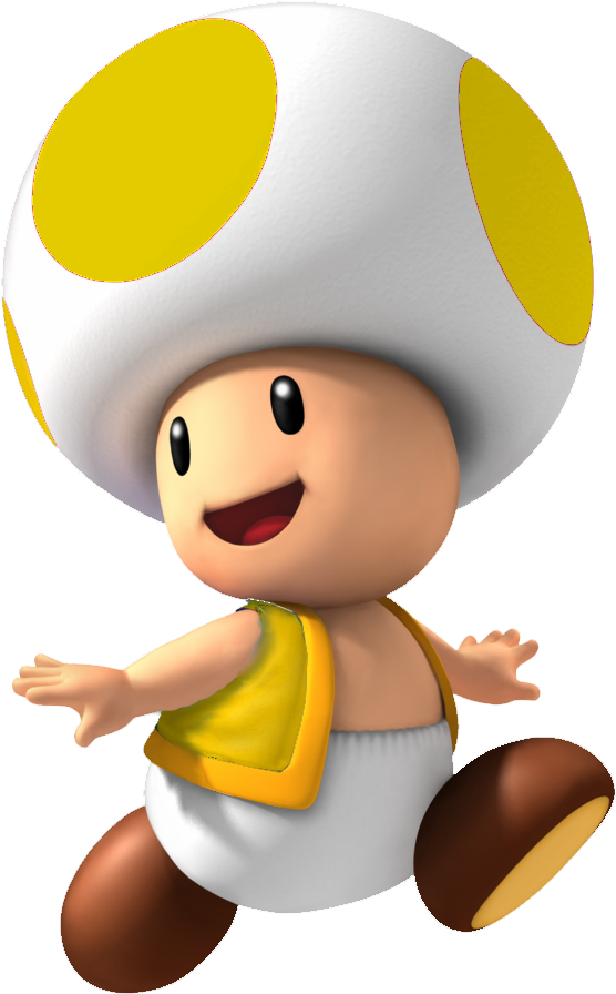 Super Mario Bros Plush Toad Flying Squirrel 8" Yellow - Yellow Toad Mario (665x1001)