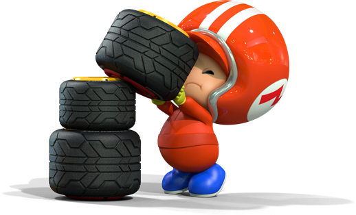 Mechanic Toad - Toad Mario Kart 8 (518x314)
