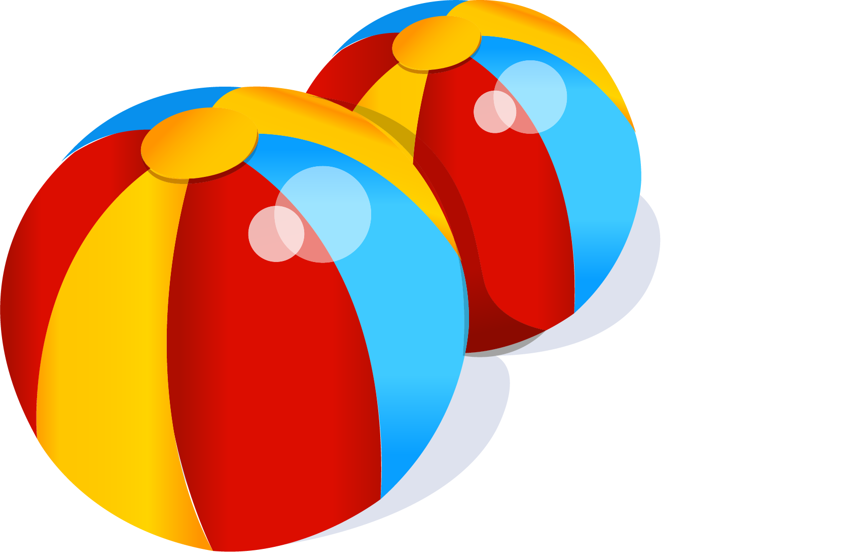 Toy Ball Clip Art - Vectores Pelotas De Playa (1706x1101)