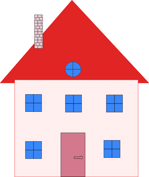 Colonial House Home Real Estate Clip Art At Clker - House Clip Art (504x600)