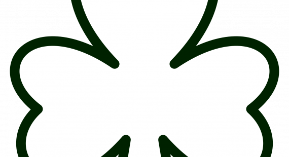Shamrock Stencil Printable Free - Shamrock (570x310)