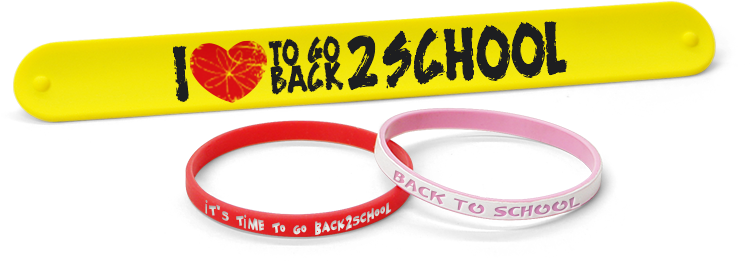 Back To School Bracelets Clipart - Wristbands For Kids (800x444)