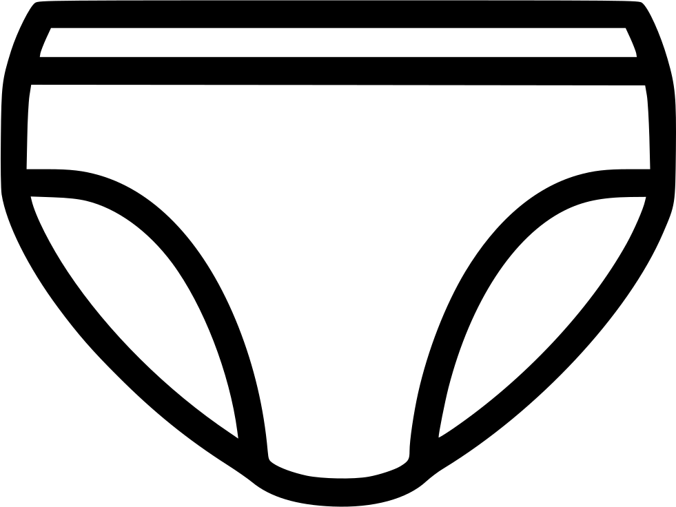 Womans Underwear Comments - Underwear Black And White Cartoon (981x736)