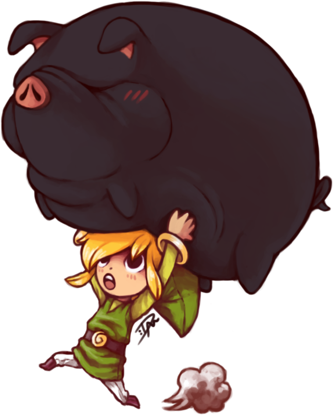 Power Bracelets By Atatakakunakatta - Legend Of Zelda Wind Waker Pig (894x894)