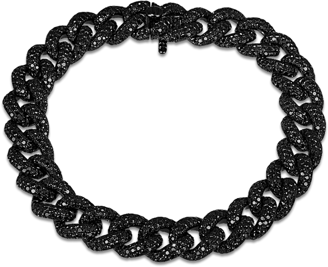 Black Diamond Chain Bracelet - Black Diamond Chain Bracelet (700x700)