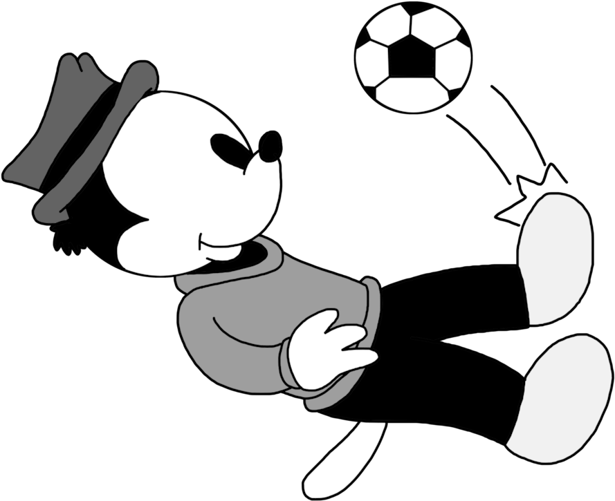 Pooch Kicks Soccer Ball By Marcospower1996 - Cartoon (894x894)