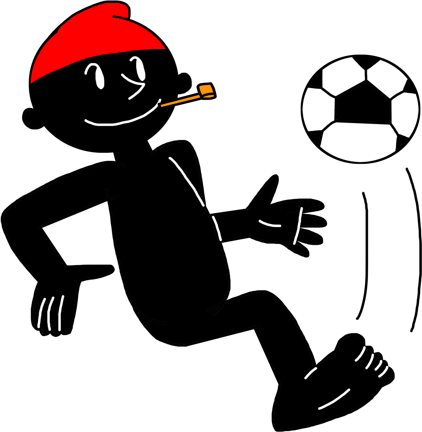 Perere Playing Soccer By Marcospower1996 Perere Playing - Saci Perere Ziraldo (1600x1600)