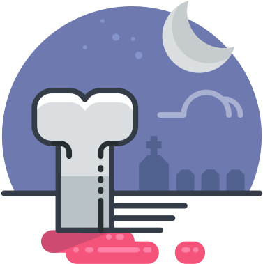 Sleleton Clipart Spooky Skeleton - Halloween (512x512)